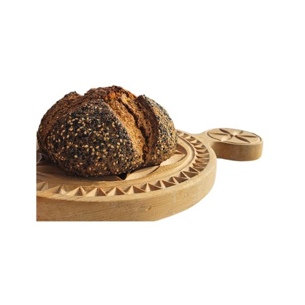 Pane nero di segale con curcuma, semi di sesamo e semi di papavero Pane Nero di Segale con Curcuma, Semi di Sesamo e Semi di Papavero - Image 1