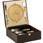 cassetta regalo Franciacorta e accessori formaggio